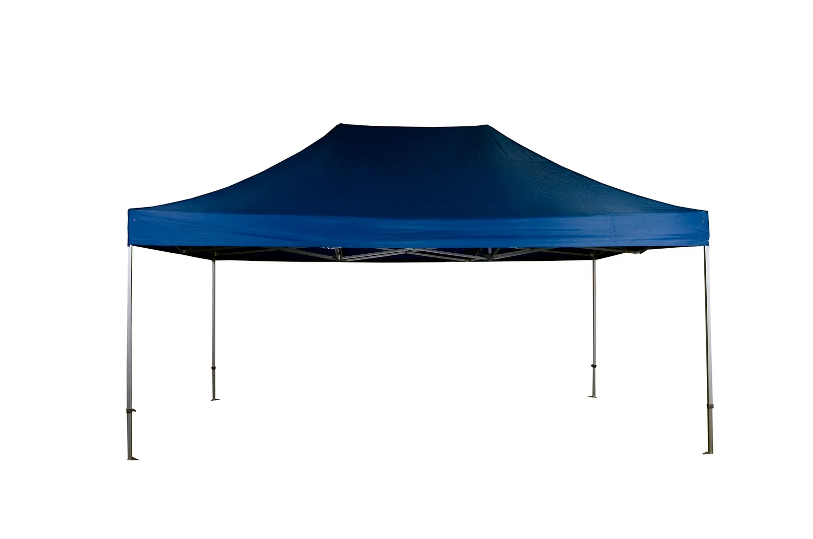 Blauwe partytent van 6 bij 4 meter